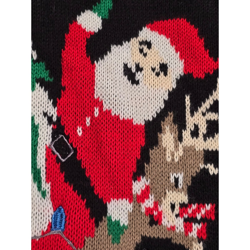 No‎ Boundaries Knit Ugly Christmas Sweater Size Small Santa Unicorn - Picture 5 of 9